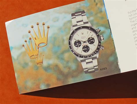 rolex daytona booklet original orologi da polso|VINTAGE ROLEX DAYTONA BOOKLET 6263 6265 ITALIAN .